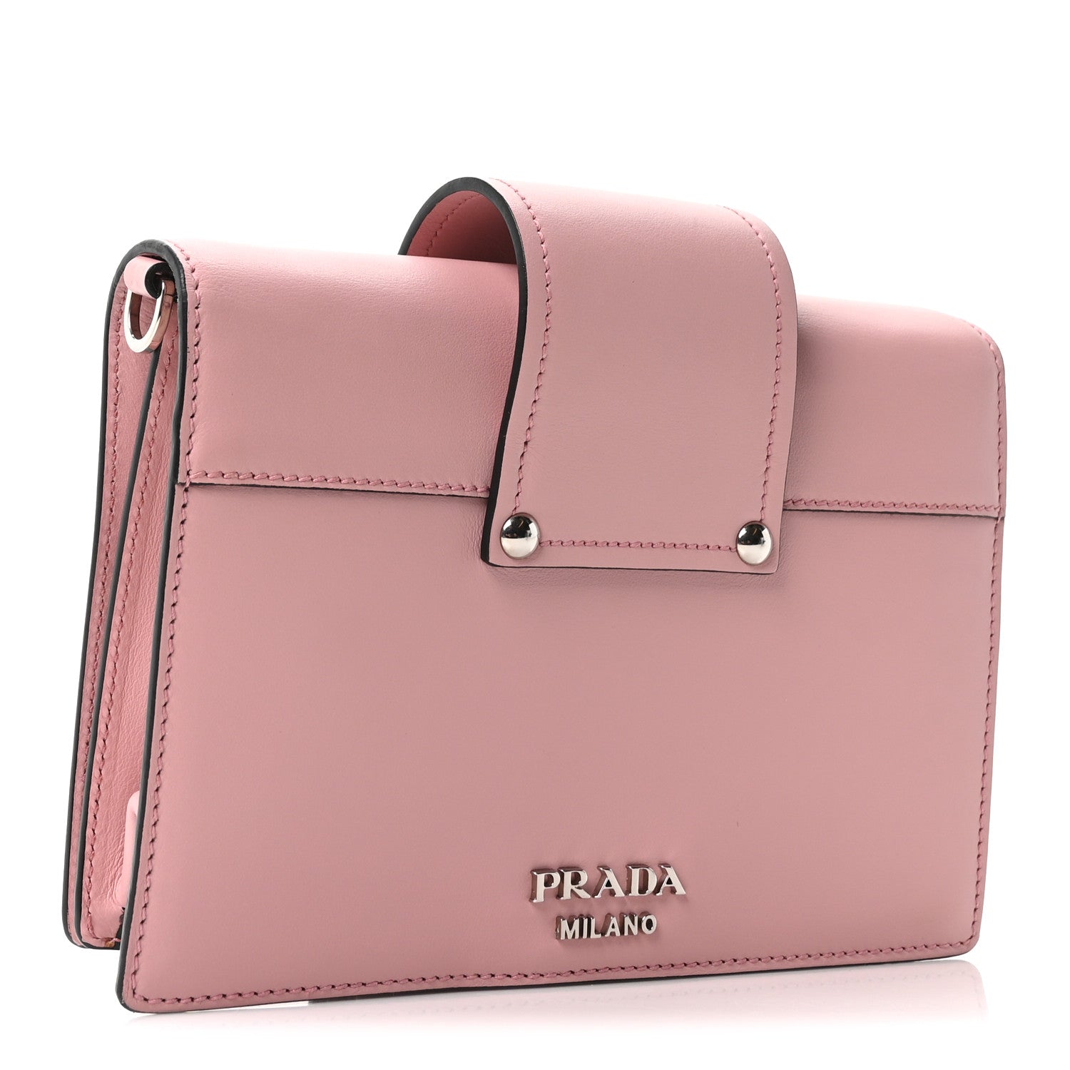 Prada City Calf Plex Ribbon Bag Pesco Giallo 3 of 9