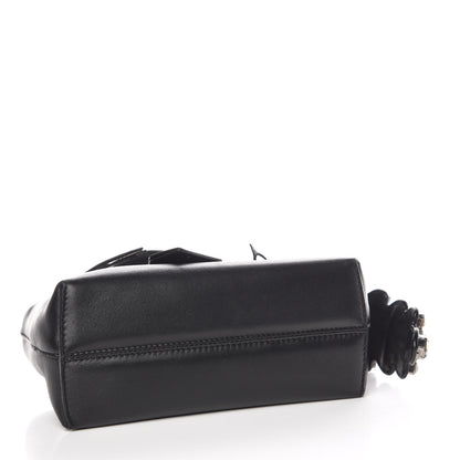 Fendi Shiny Nappa Crystal Croc Tail Mini By The Way Boston Bag Black Smoky Quartz 5 of 12
