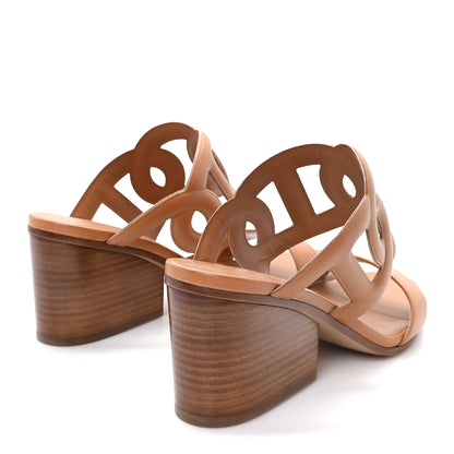 Hermes Nappa Lipari 70 Sandals 38.5 Naturel 5 of 10