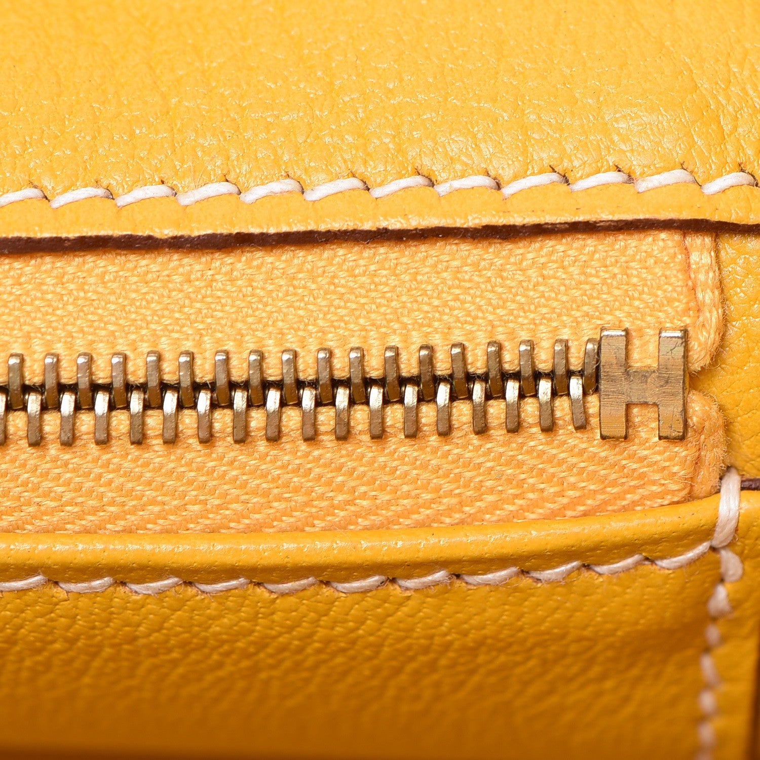 Hermes Epsom Horseshoe Birkin 35 Jaune 15 of 44