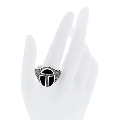 David Yurman Sterling Silver Black Diamond Black Onyx Cairo Signet Ring 70 13 2 of 6