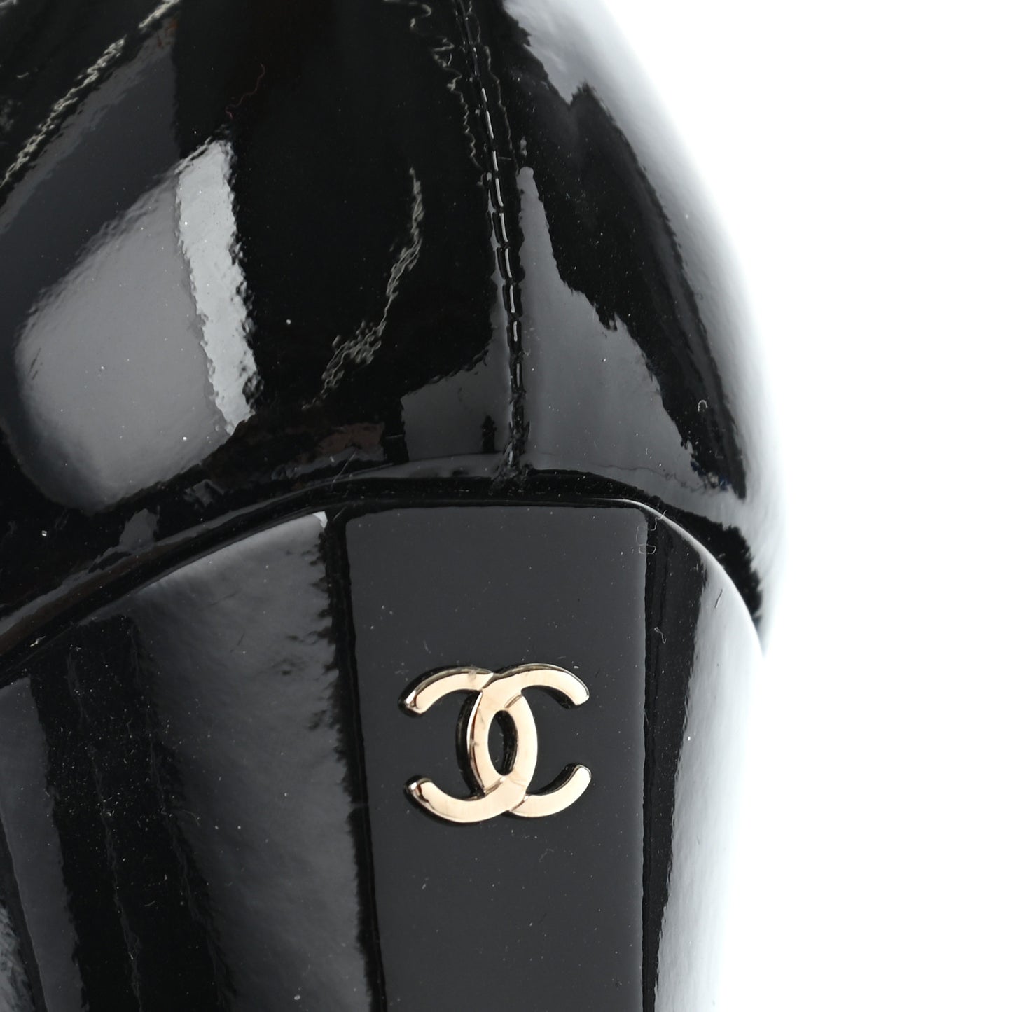 Patent Camellia CC Cap Toe Pumps 37 Black