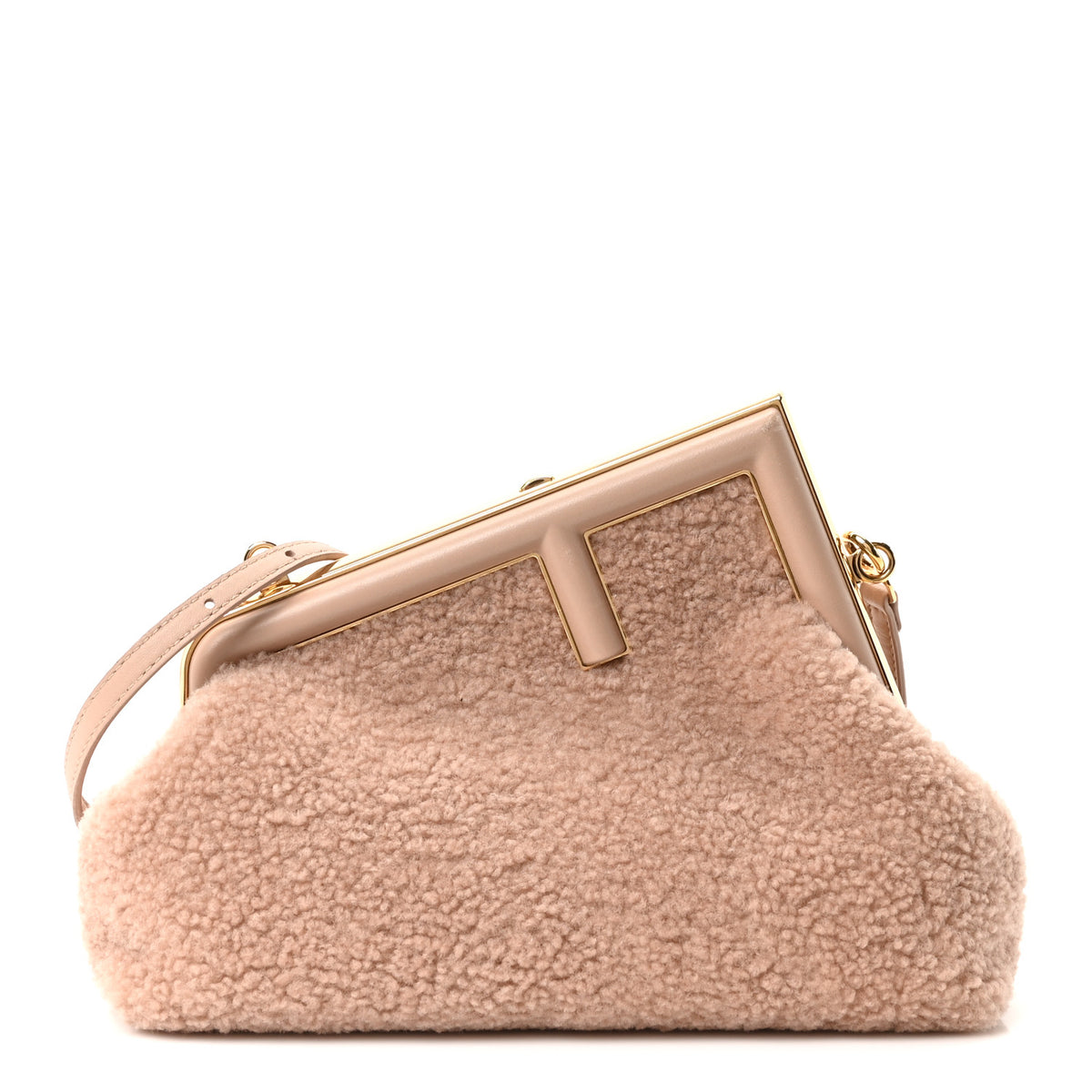Fendi Shearling Small Fendi First Rosa Plaster 1 of 10