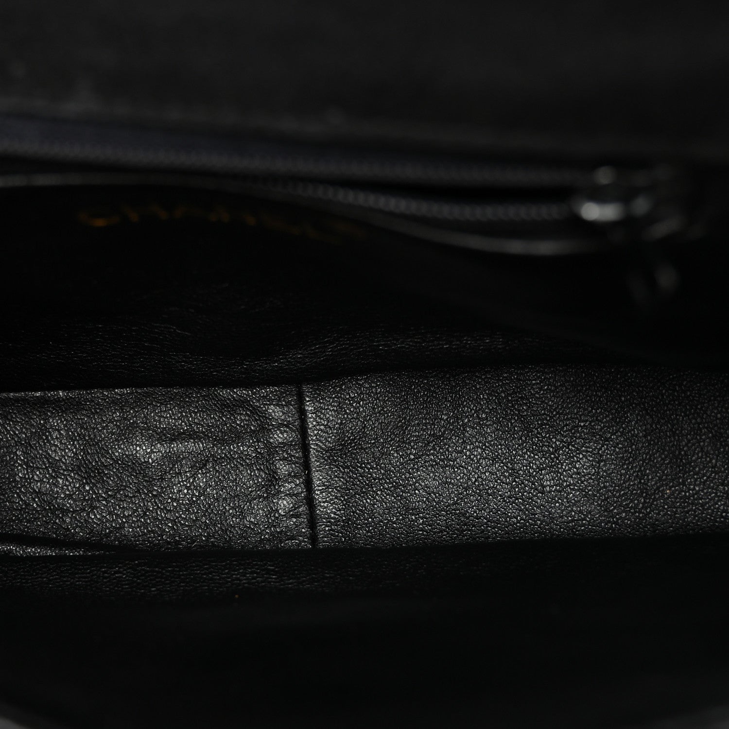 Chanel Suede Chevron Gripoix Quilted Flap Black 5 of 10
