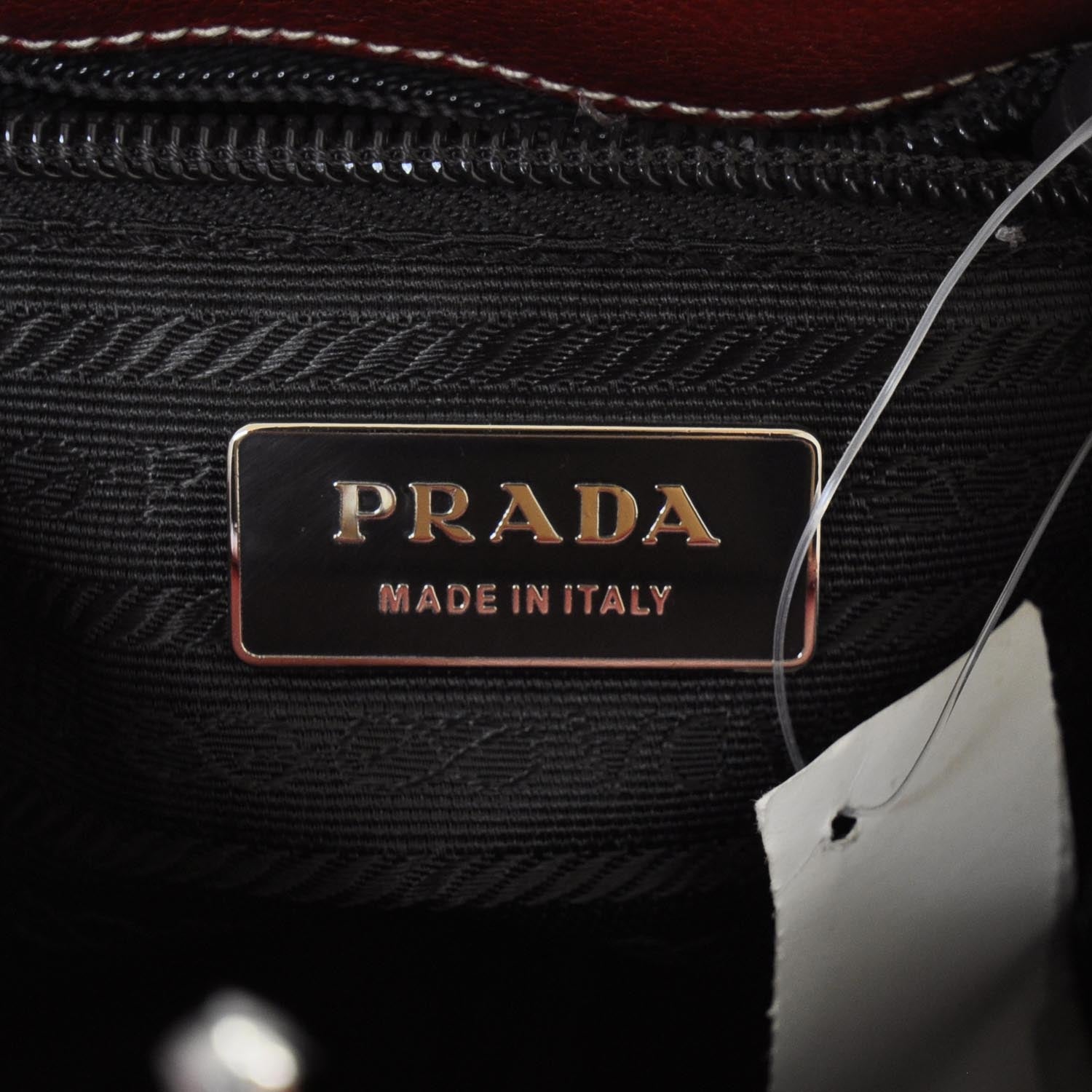 Prada Goatskin Cerniera Doctor Bag Rubino 7 of 8