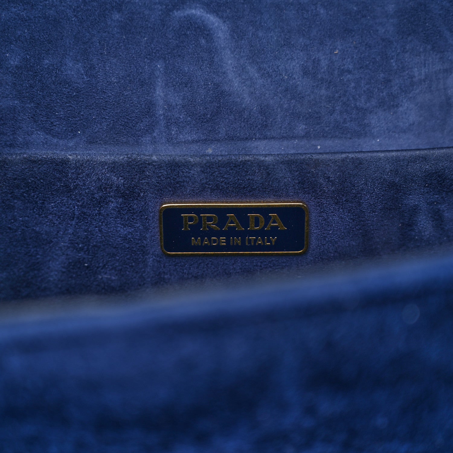 Prada Velluto Lions Head Cahier Shoulder Bag Azzurro 6 of 10