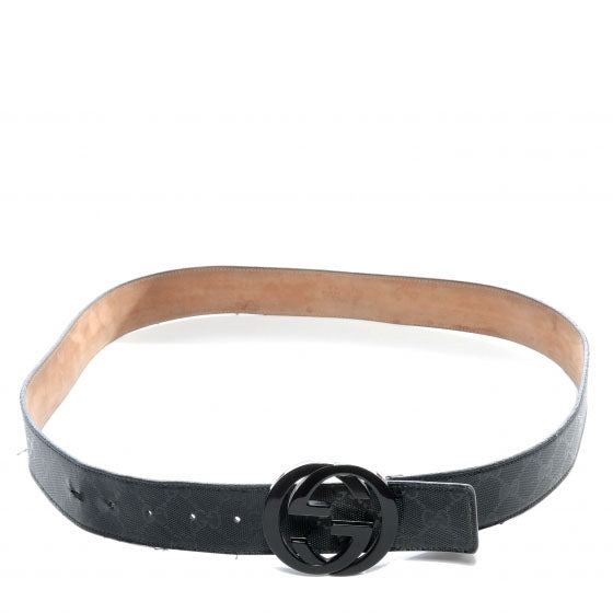 Gucci Imprime Monogram GG Belt 105 42 Black 1 of 5