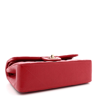 Chanel Caviar Quilted Small Double Flap Red 4 of 11