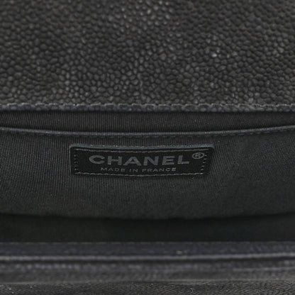 Chanel Iridescent Caviar Quilted Medium Boy Flap Black 6 of 10