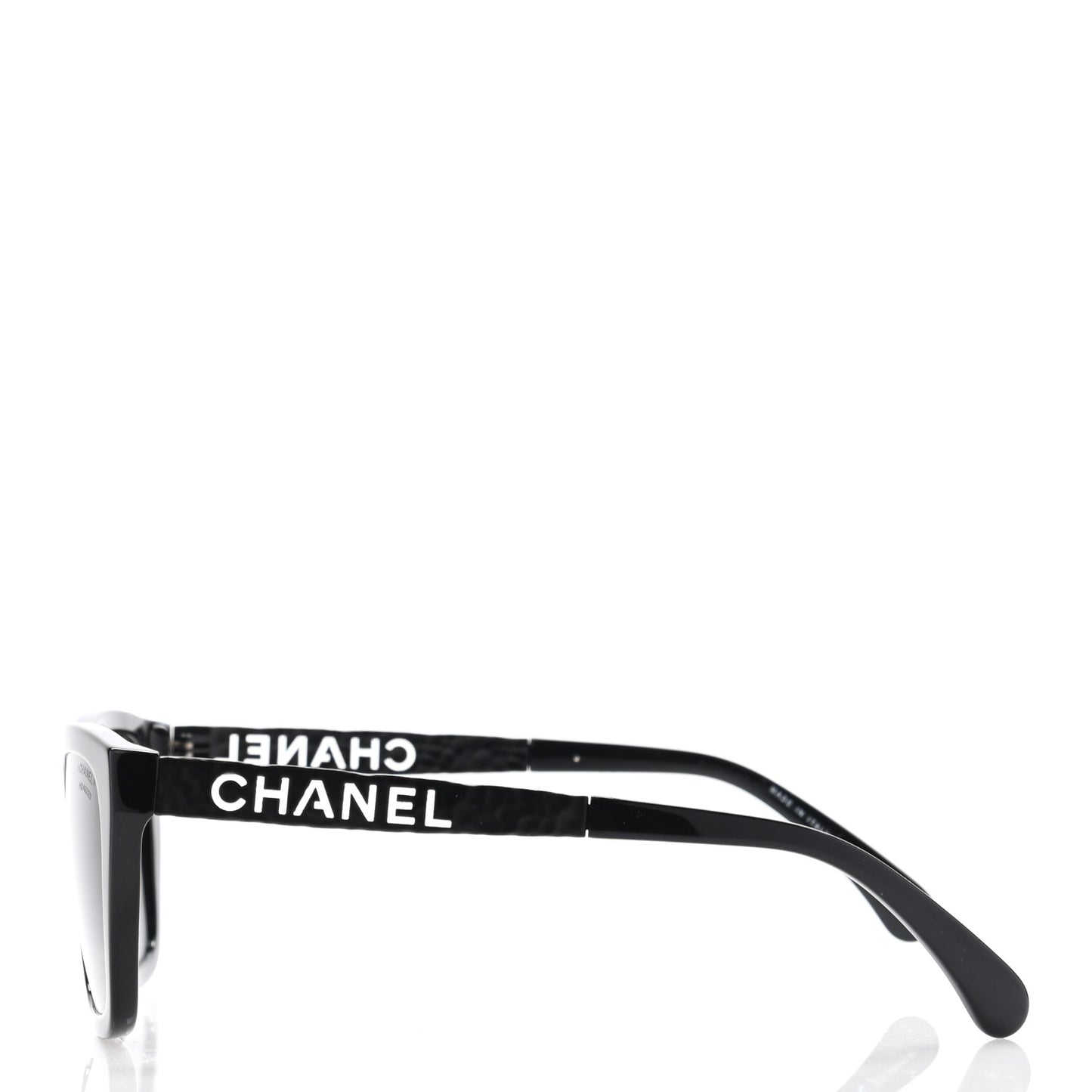 Acetate Metal Polarized Rectangle Sunglasses 5442 Black