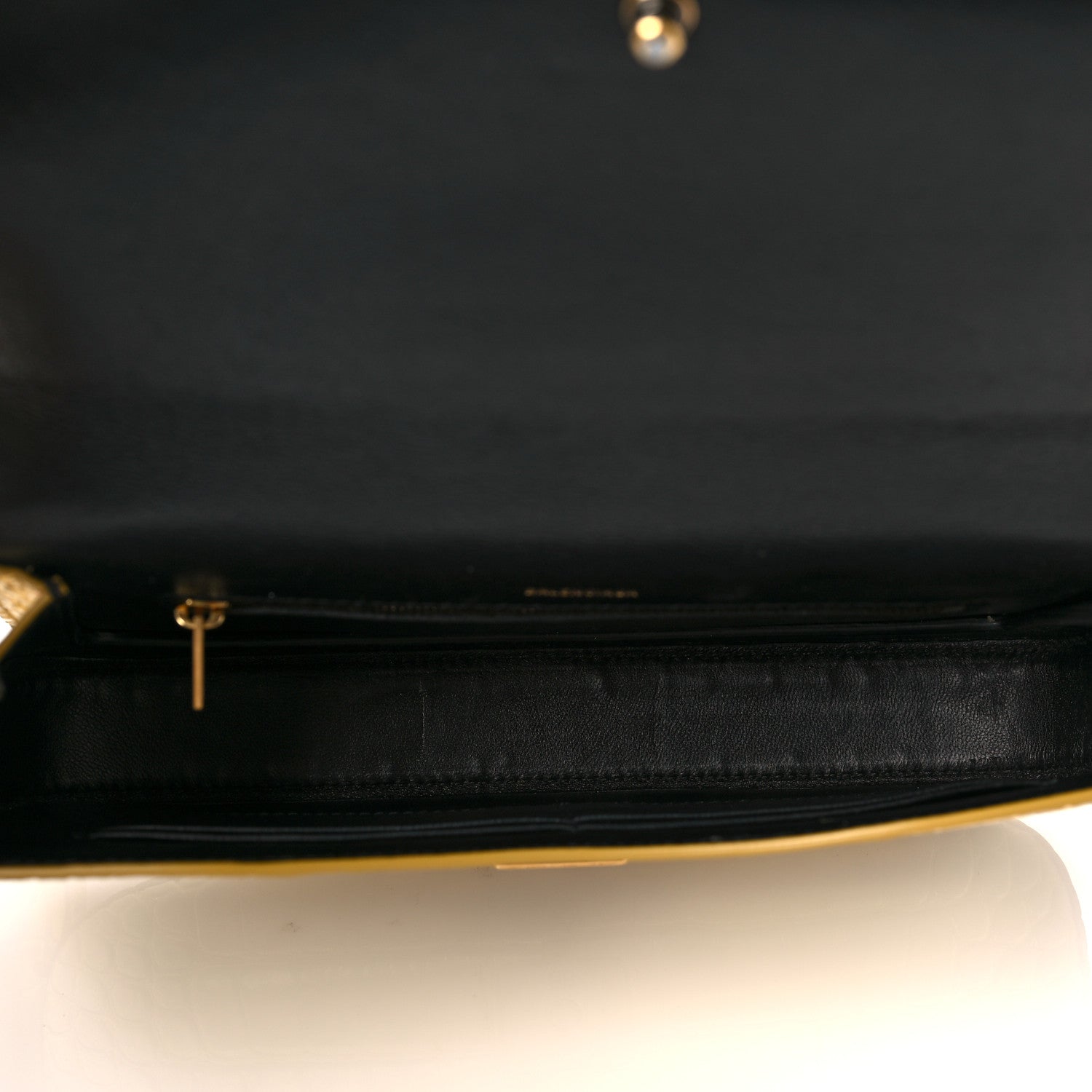 Balenciaga Metallic Calfskin Crocodile Embossed Ghost Sling Bag Gold 5 of 9