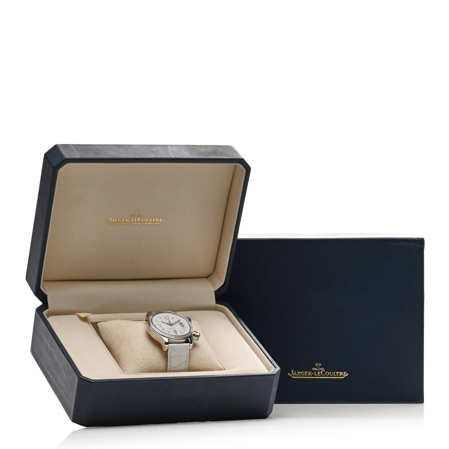 Jaeger-LeCoultre Stainless Steel Alligator Diamond Bezel 37mm Master Compressor Automatic Watch 148.8.60 5 of 5