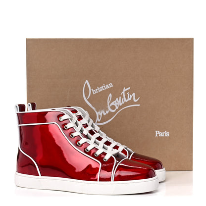 Christian Louboutin Patent Mens Louis Orlato Flat Sneakers 42 Red 12 of 12