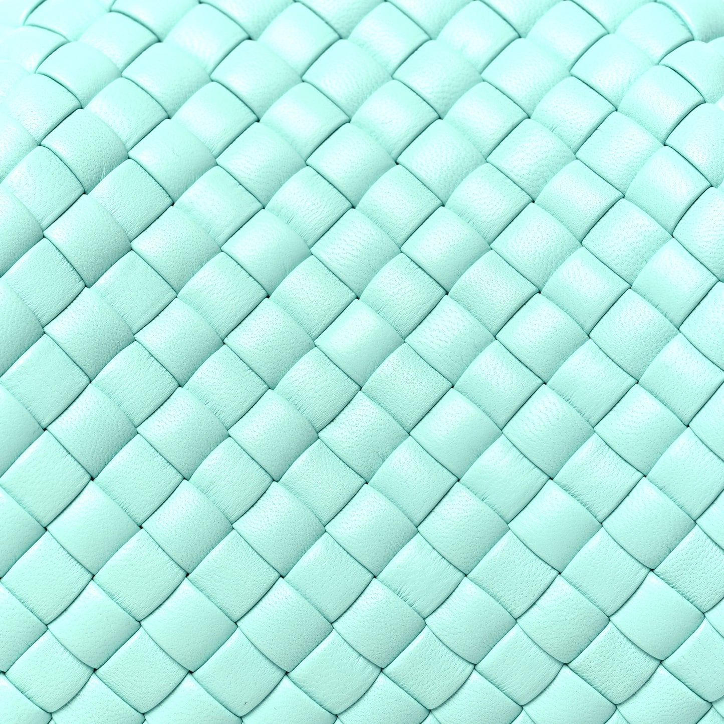Nappa Intreccio Mini Padded Handle Bag Celadon
