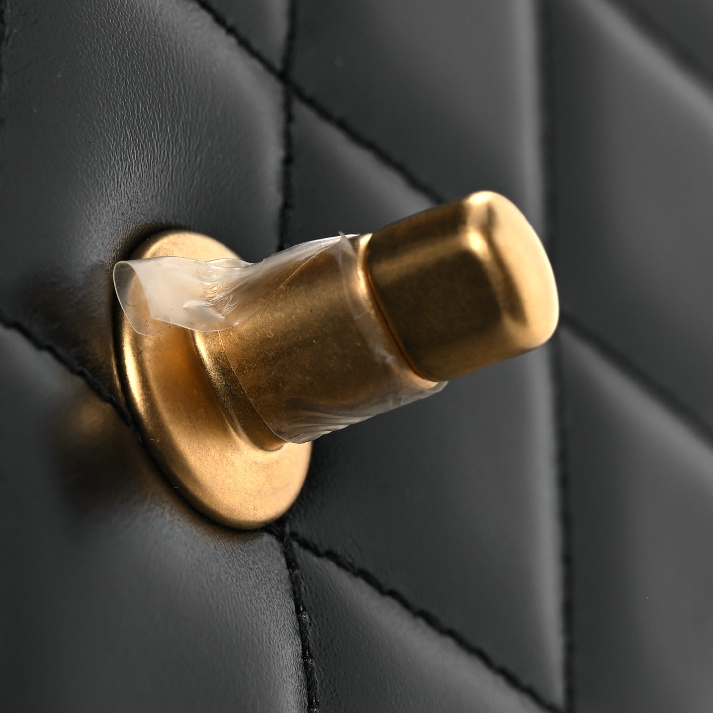 Calfskin Quilted Perfect Fit Flap Black