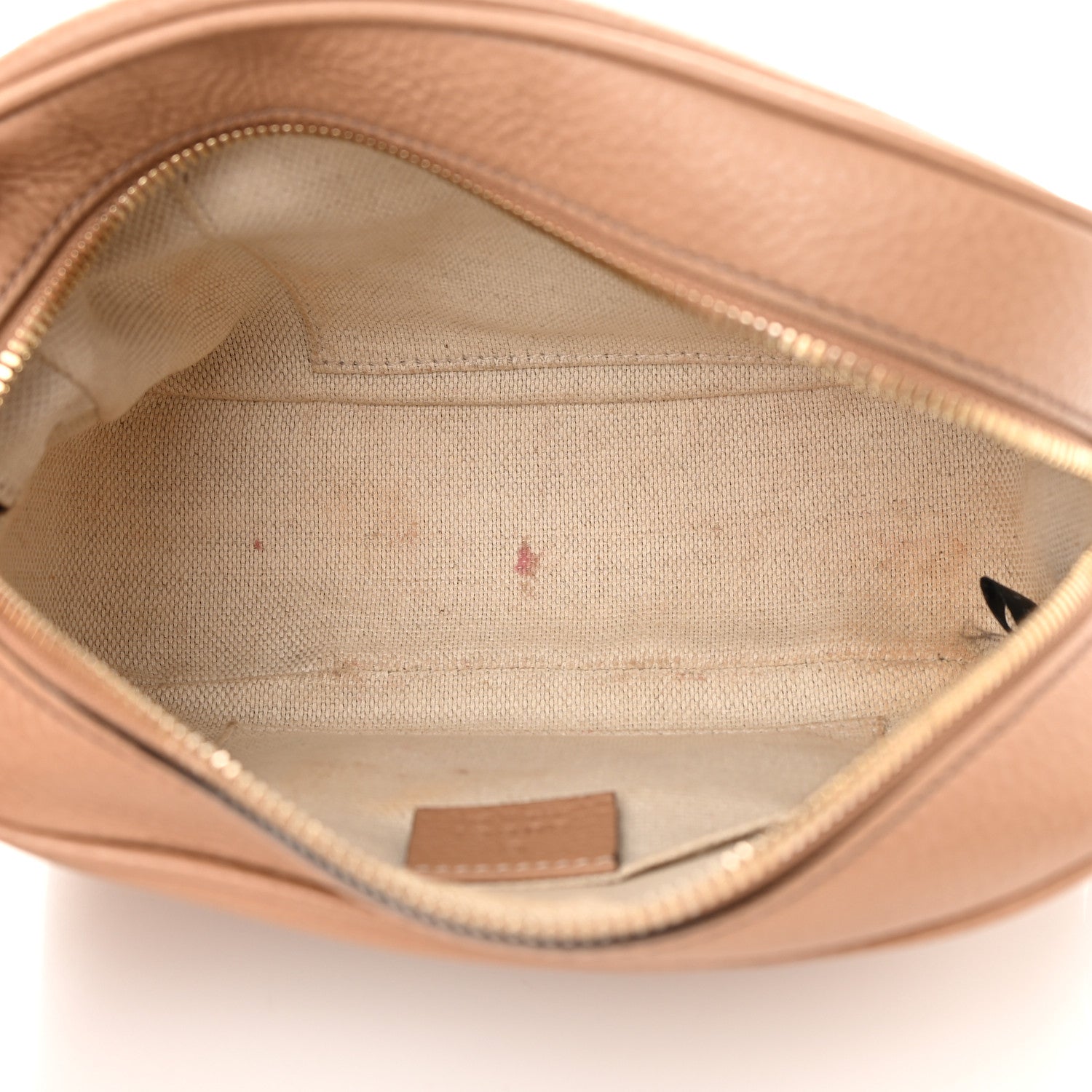 Gucci Pebbled Calfskin Small Soho Disco Bag Camelia 5 of 16