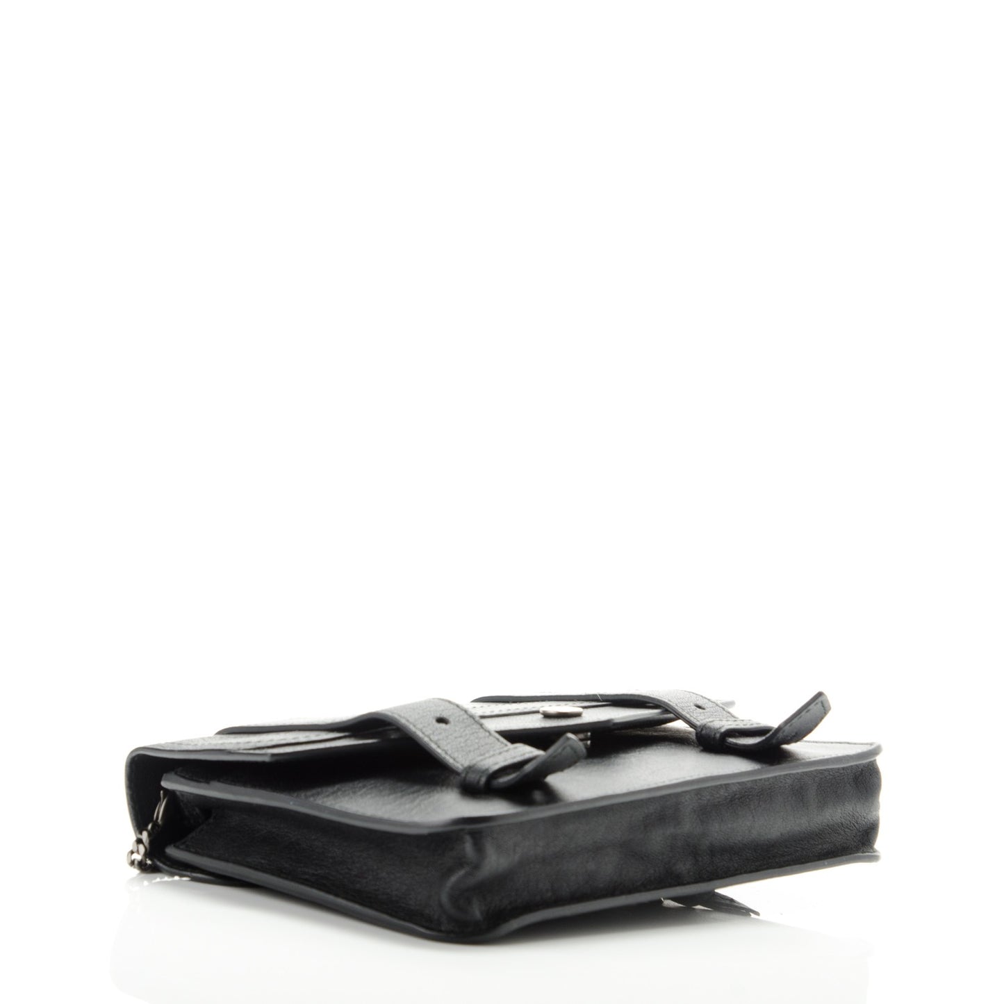 Lambskin Large PS1 Chain Wallet Black
