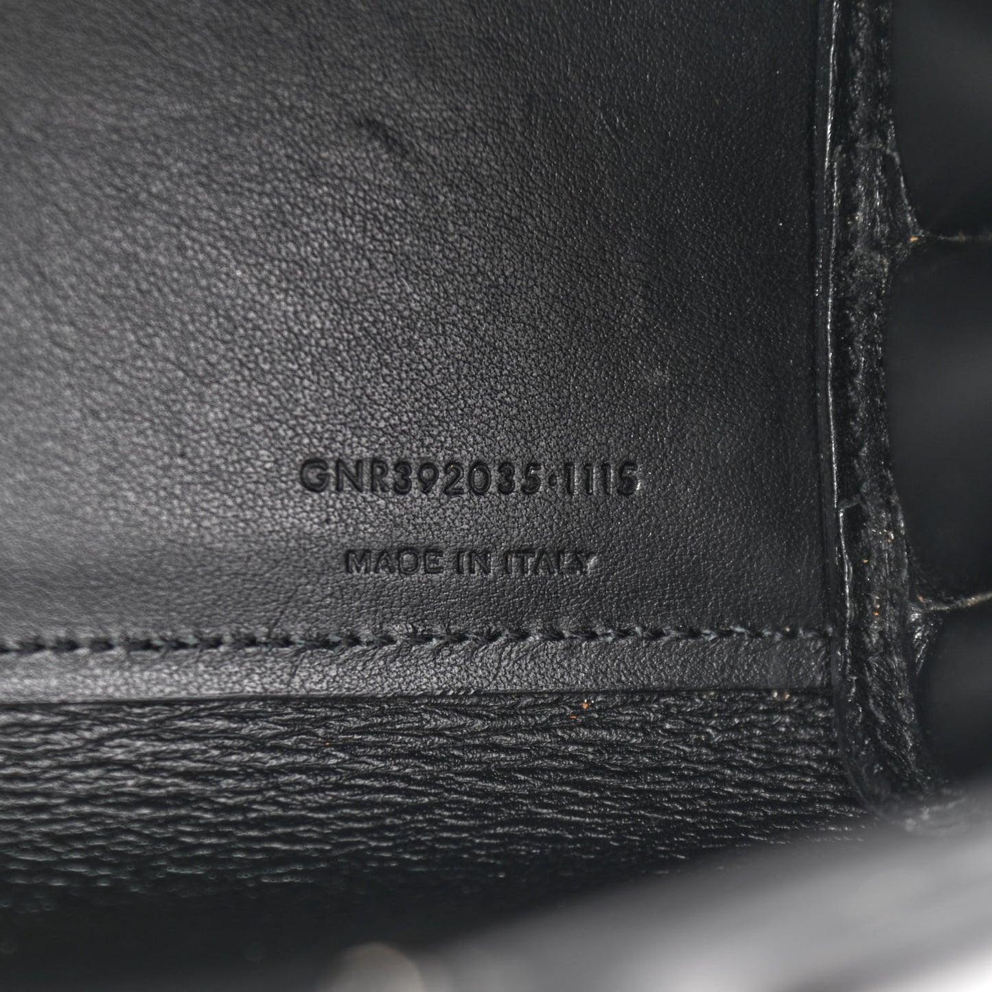 Grained Calfskin Nano Sac De Jour Black