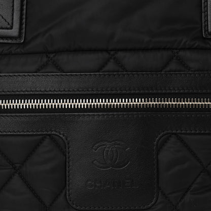 Chanel Nylon Quilted Small Coco Cocoon Tote Black 8 of 10