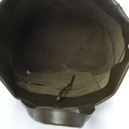 Bottega Veneta Butter Calfskin Patchwork Tote Army Green 5 of 13