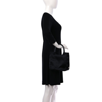 Prada Raso Plexiglass Shoulder Bag Black 2 of 8