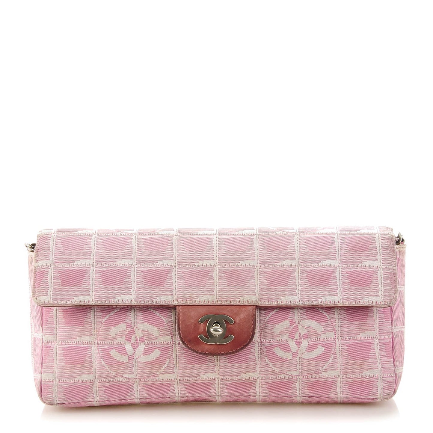 Nylon Travel East West Flap Pink