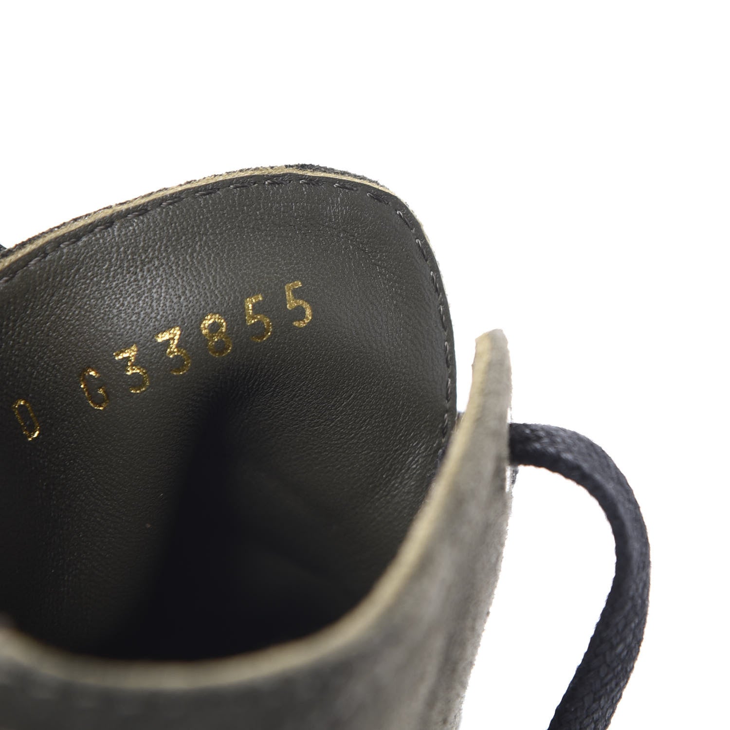 Chanel Suede Patent CC Lace Up Boots 35.5 Green 10 of 11