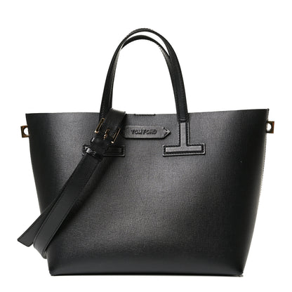 Tom Ford Saffiano Mini T Tote Black 1 of 16