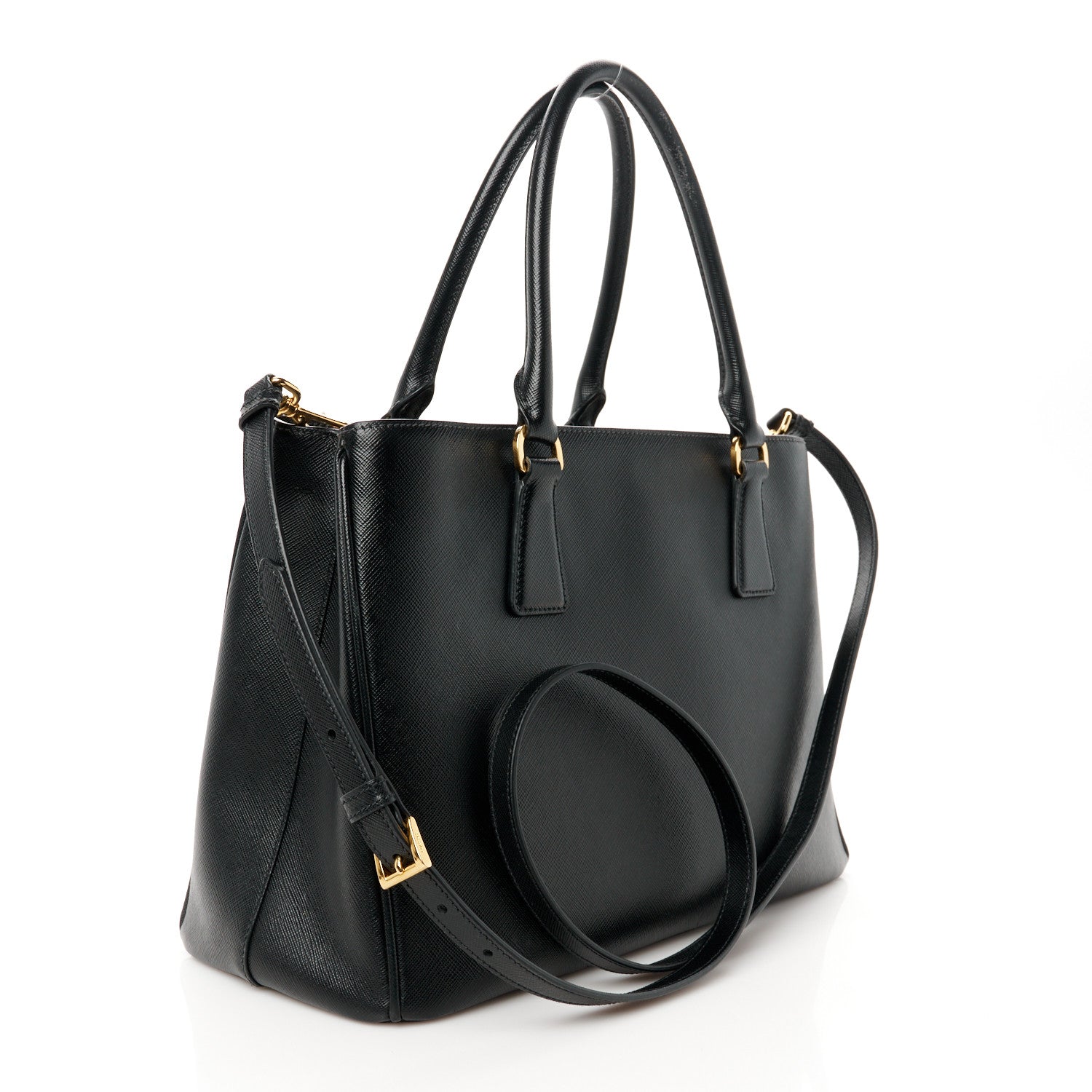 Prada Saffiano Lux Medium Tote Black 3 of 13