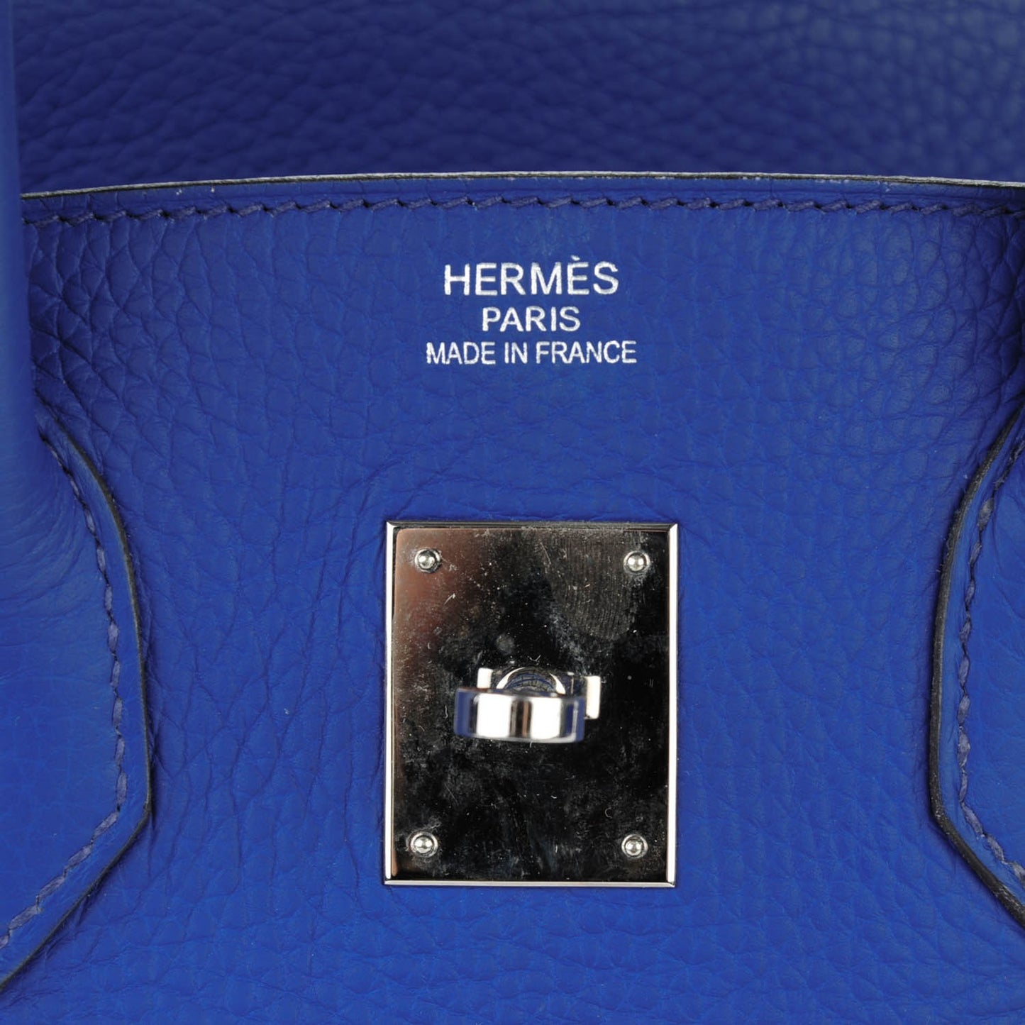 Togo Birkin 35 Bleu Electrique