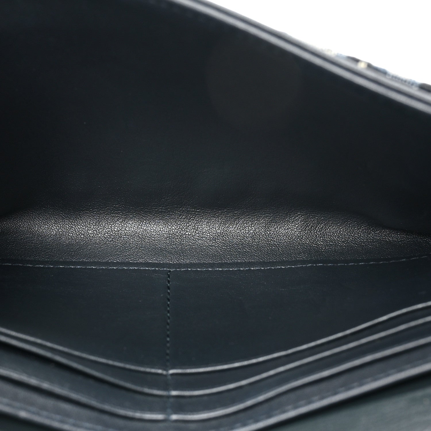 Christian Dior Oblique Saddle Chain Long Wallet Blue 6 of 10