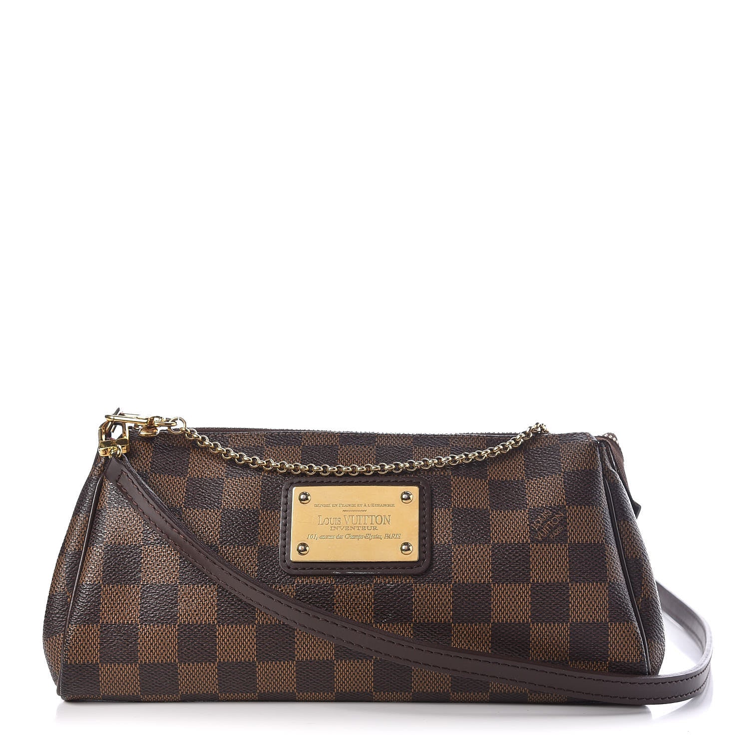 Louis Vuitton Damier Ebene Eva Clutch 1 of 9