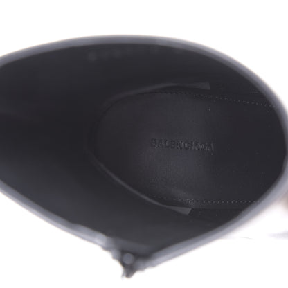 Balenciaga Shiny Sheepskin 20mm Oval Booties 38 Black 7 of 9