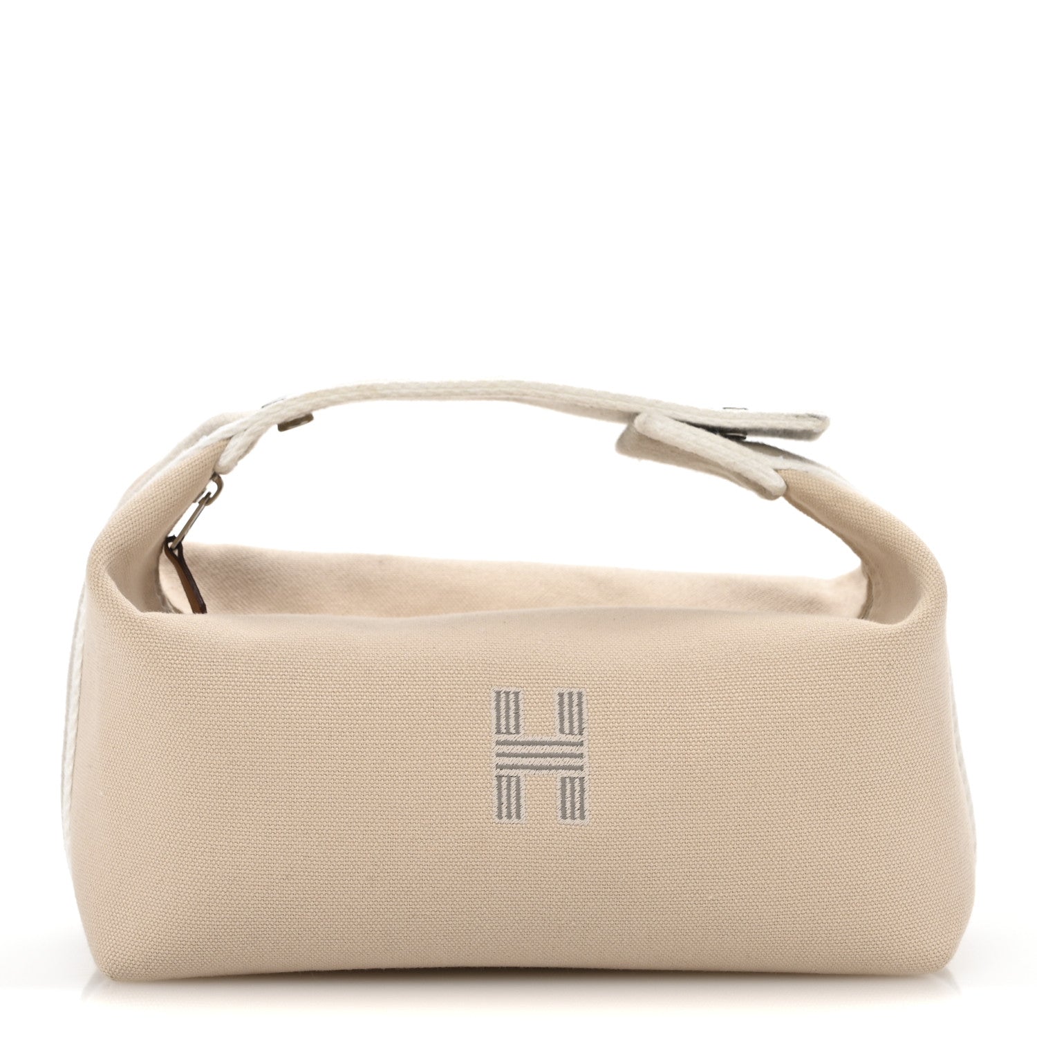 Hermes Canvas Small Bride-A-Brac Pouch Natural 1 of 8