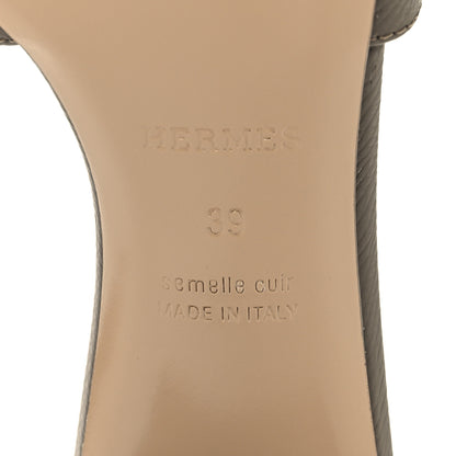 Hermes Epsom Oasis Sandals 39 Etoupe 8 of 10