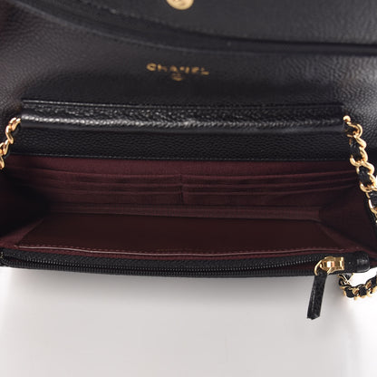 Chanel Caviar Quilted Wallet On Chain WOC Black 5 of 11