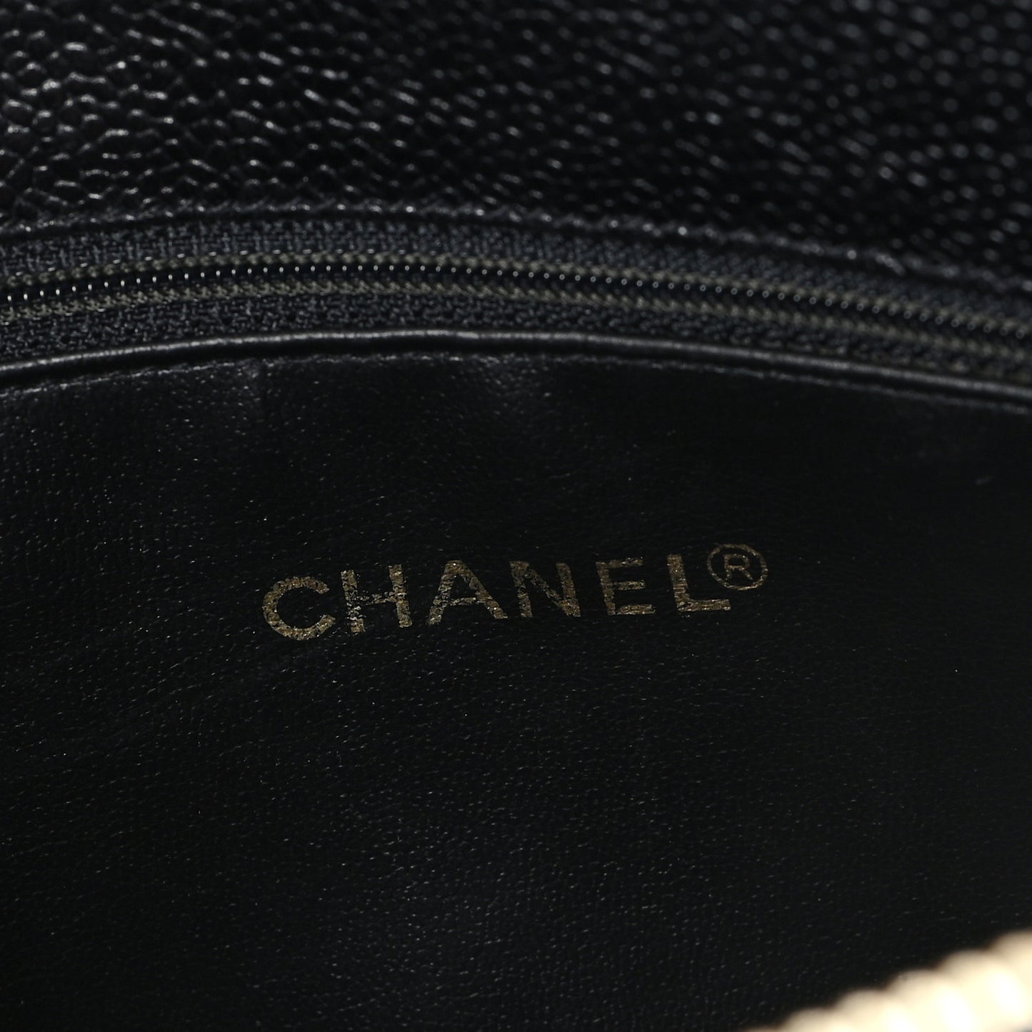 Caviar Quilted Shoulder Bag Black Black