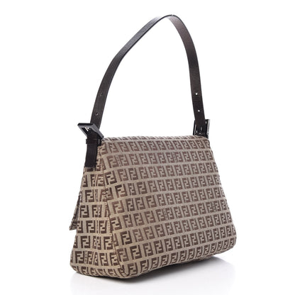 Fendi Zucchino Mama Baguette Dark Brown 3 of 7