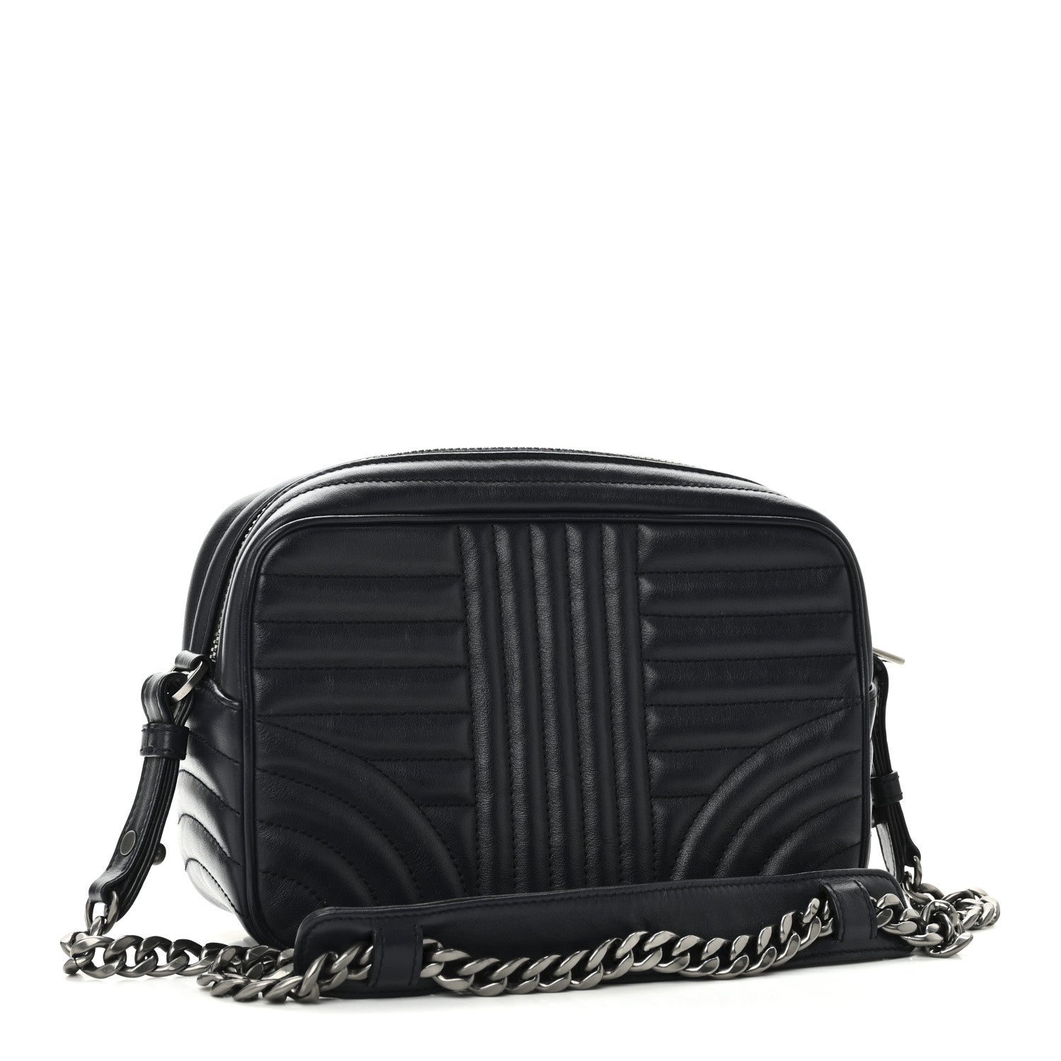 Prada Soft Calfskin Diagramme Camera Bag Baltico 3 of 10