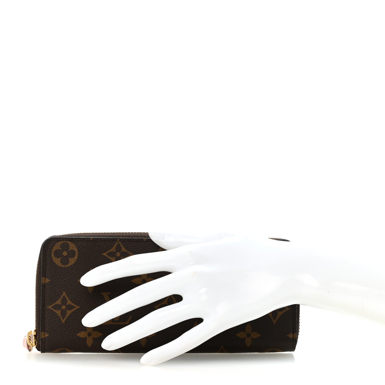 Louis Vuitton Monogram Clemence Wallet Rose Ballerine 2 of 9