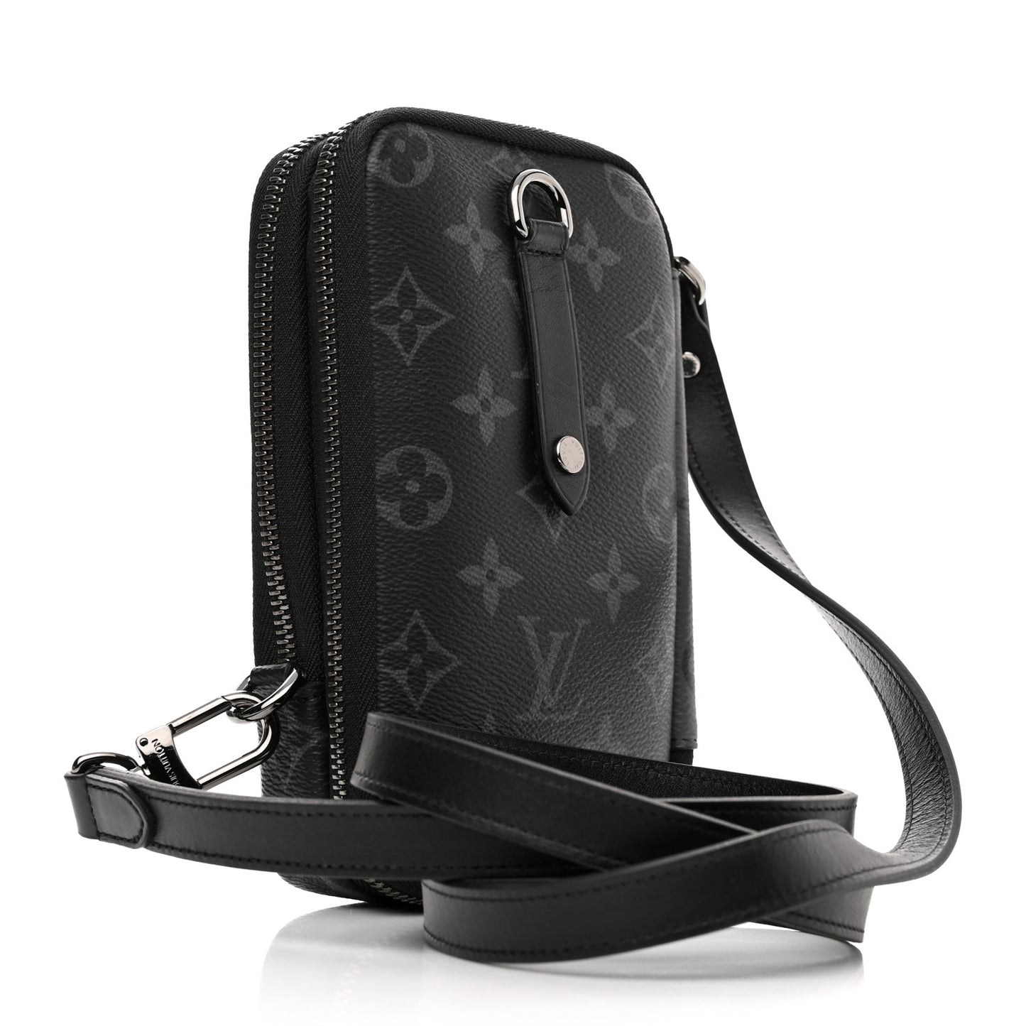Monogram Eclipse Reverse Double Phone Pouch
