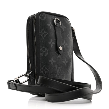 Louis Vuitton Monogram Eclipse Reverse Double Phone Pouch 3 of 9