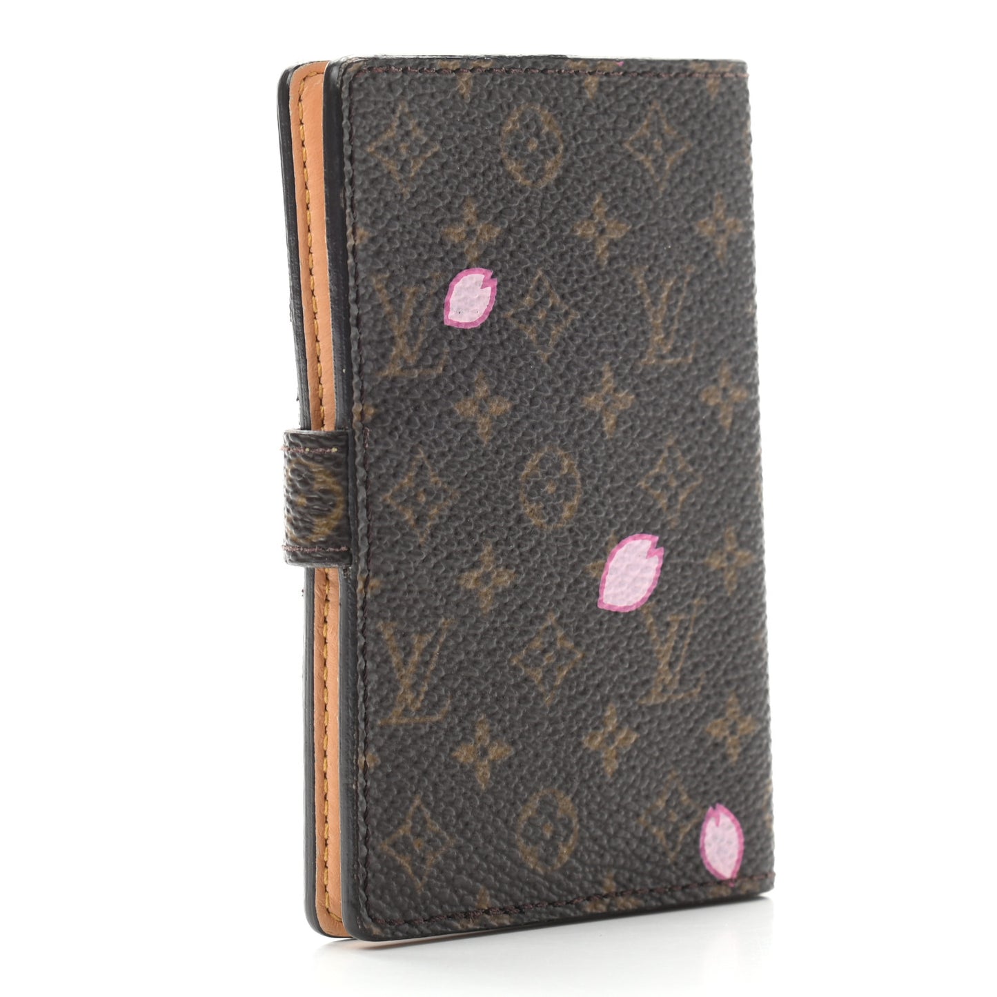 Monogram Cherry Blossom Carnet de Bal Mini Agenda Cover Brown