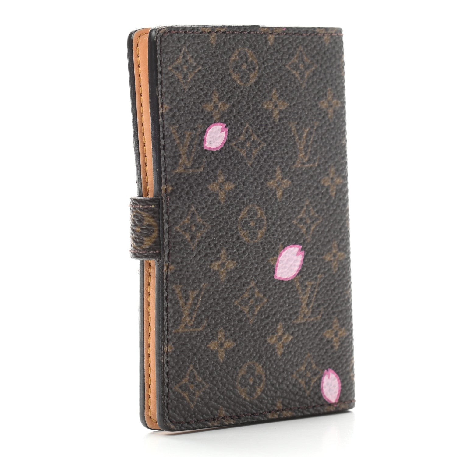 Louis Vuitton Monogram Cherry Blossom Carnet de Bal Mini Agenda Cover Brown 3 of 7