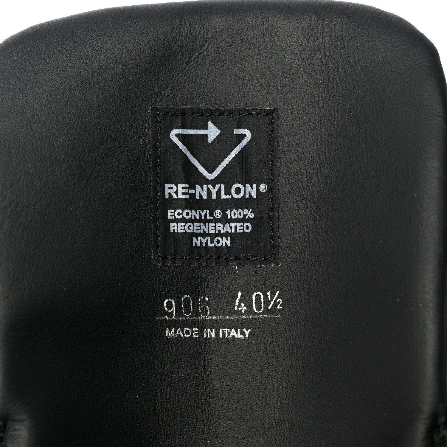 Prada Re-Nylon Spazzolato Rois Metal Triangle Logo Tall 50mm Combat Boots 40.5 Black 8 of 8