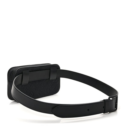 Louis Vuitton Taurillon Monogram Uniformes Solar Ray Soft Pochette Volga Belt Bag Black 2 of 7