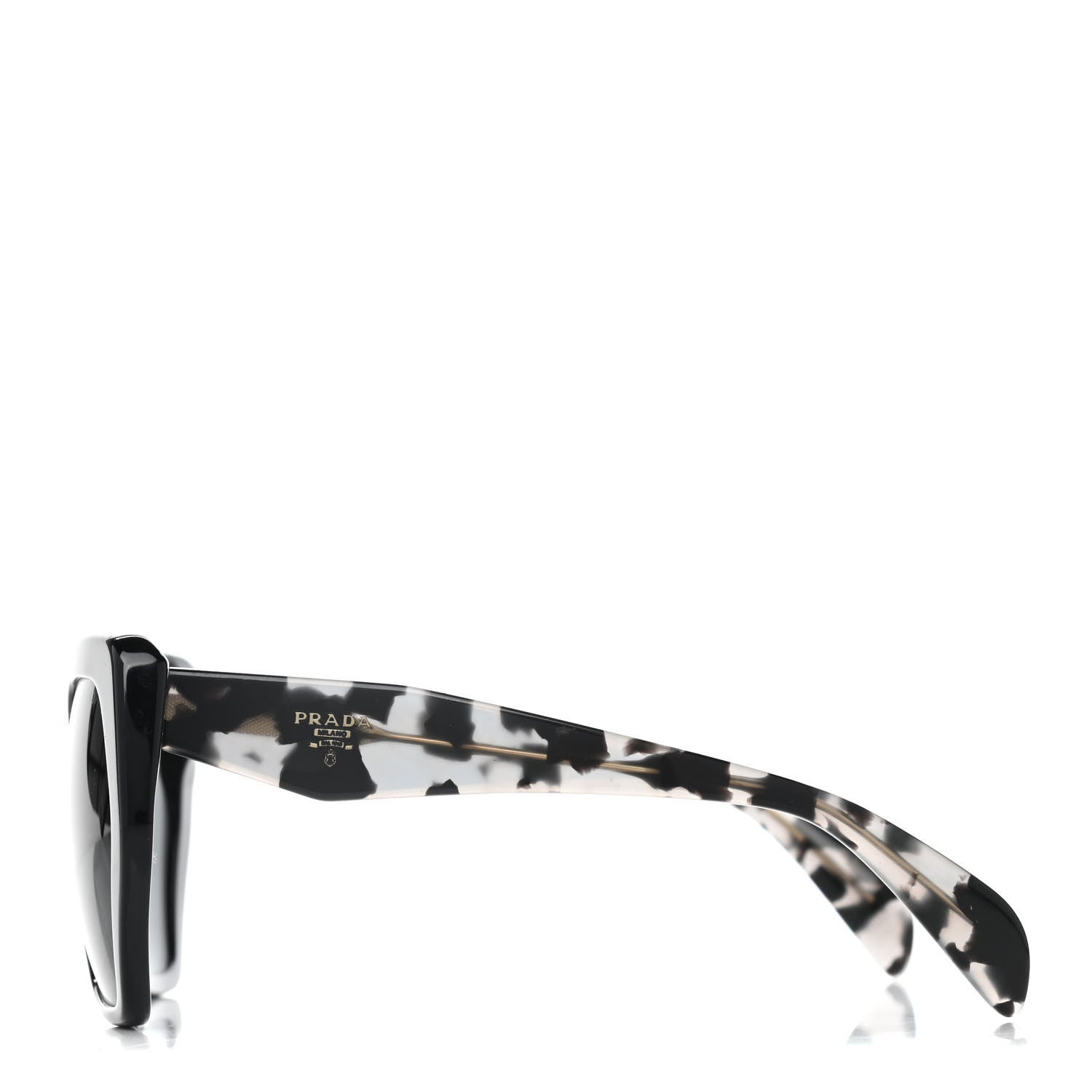 Prada Acetate Sunglasses SPR 16R Black Tortoise Grey 3 of 8