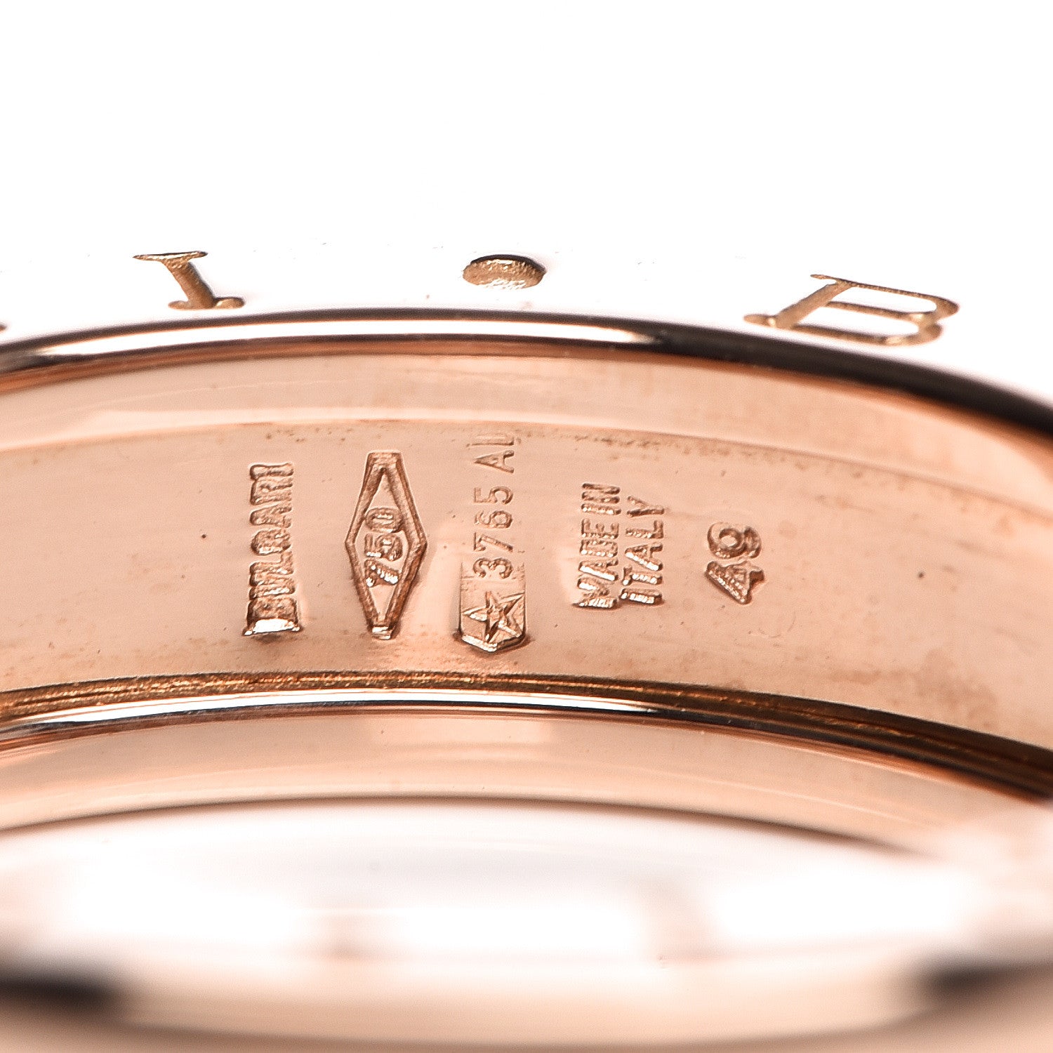Bulgari 18K Rose Gold B.Zero1 One-Band Ring 49 5 4 of 4