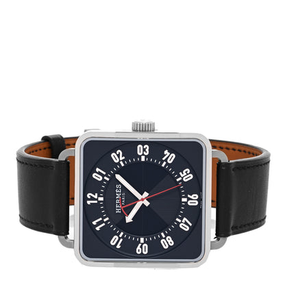 Hermes Stainless Steel Barenia 38mm Carre H Automatic Watch Noir 2 of 5