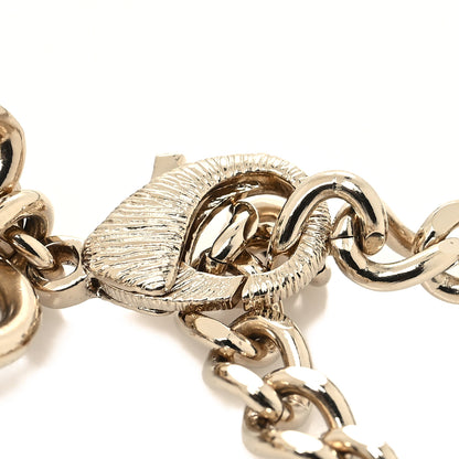 Chanel Lambskin Enamel CC Heart Chain Belt Black Gold 3 of 4